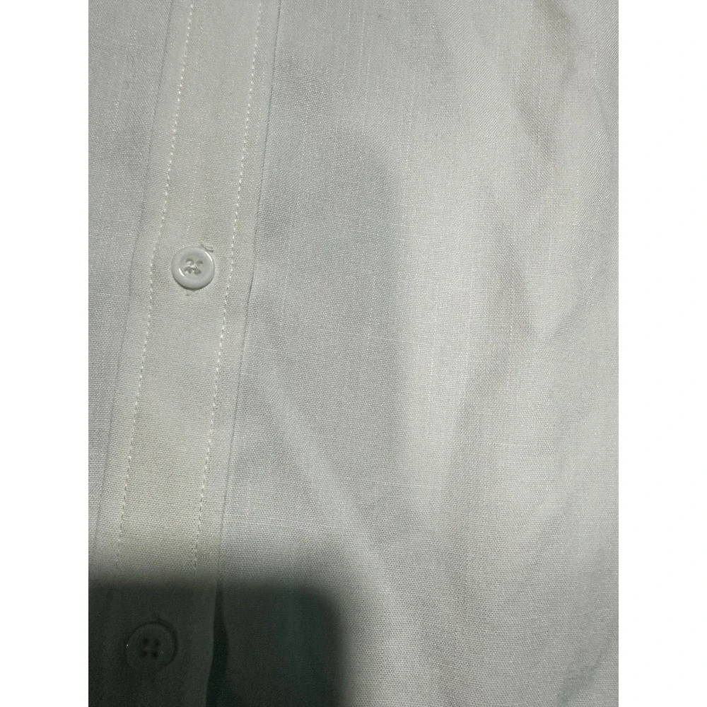 NWT Coofandy White Long Sleeve Button Up‎ M